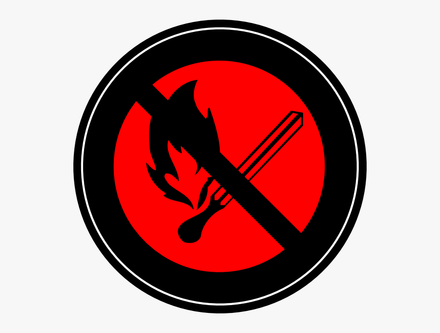No Fire Logo 2 Clip Art At Clker - No Fire, Transparent Clipart