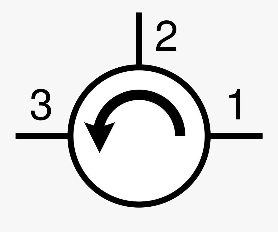 Antenna Schematic Symbol Unique Circulator Wikipedia - Circulator Symbol, Transparent Clipart
