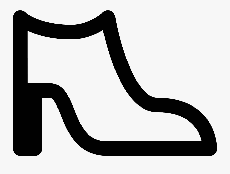 A Woman"s Shoe Is Represented With A Closed Toe Boots, Transparent Clipart