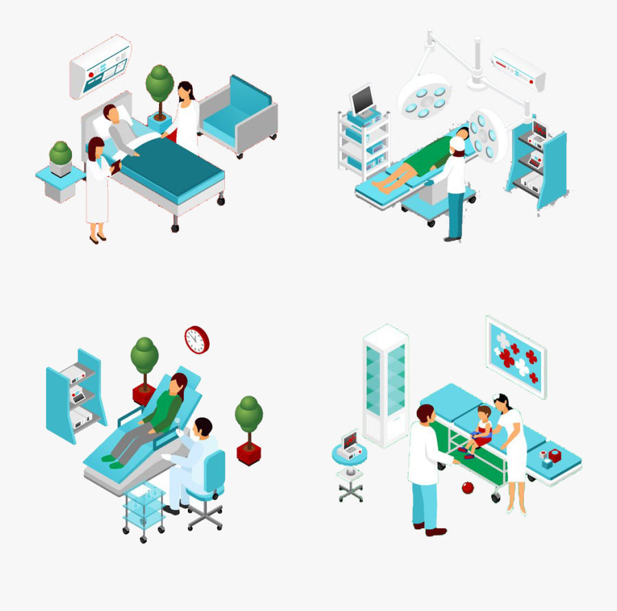 Transparent Hospital Beds Clipart - Creative Hospital Logo Design, Transparent Clipart