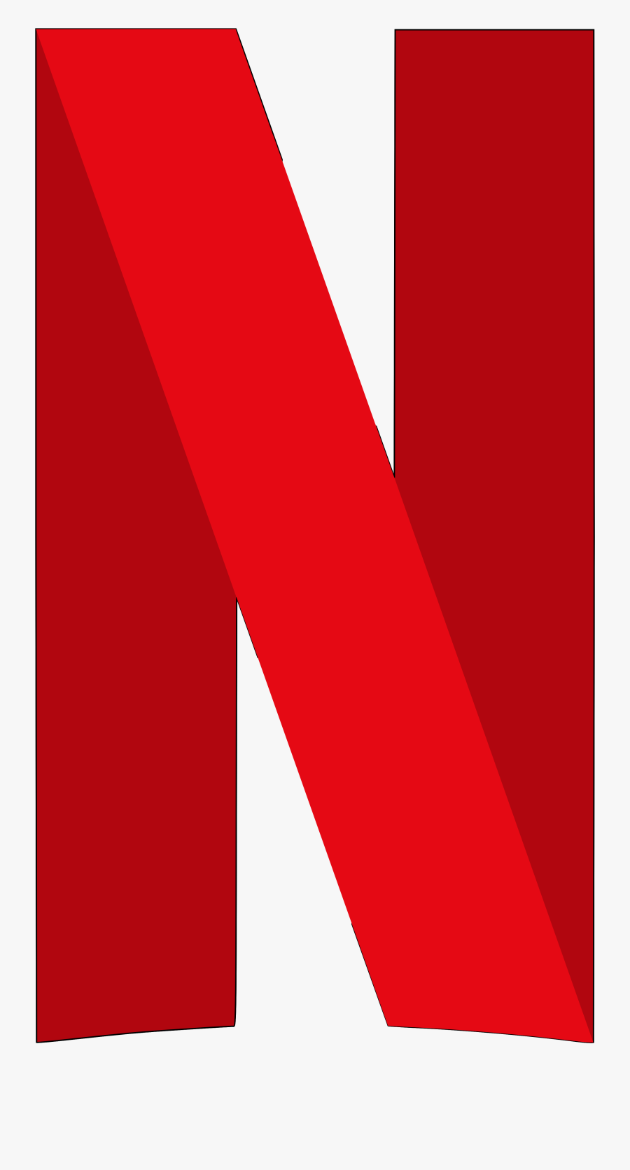 Netflix Icon Transparent Background - Netflix Logo Png, Transparent Clipart
