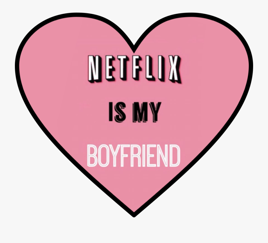 #netflix #boyfriend #single #fun #hearts #pink #love - Netflix, Transparent Clipart