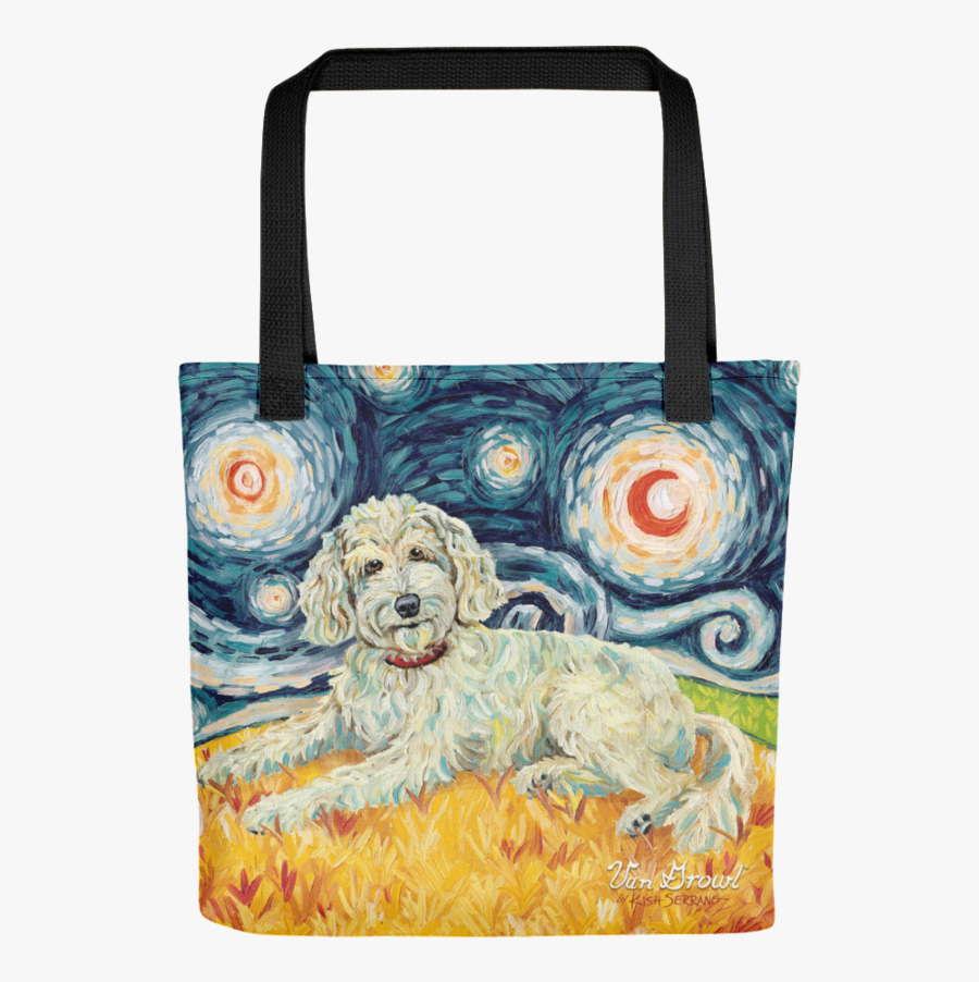 Transparent Goldendoodle Png - Golden Doodle On A Starry Night, Transparent Clipart