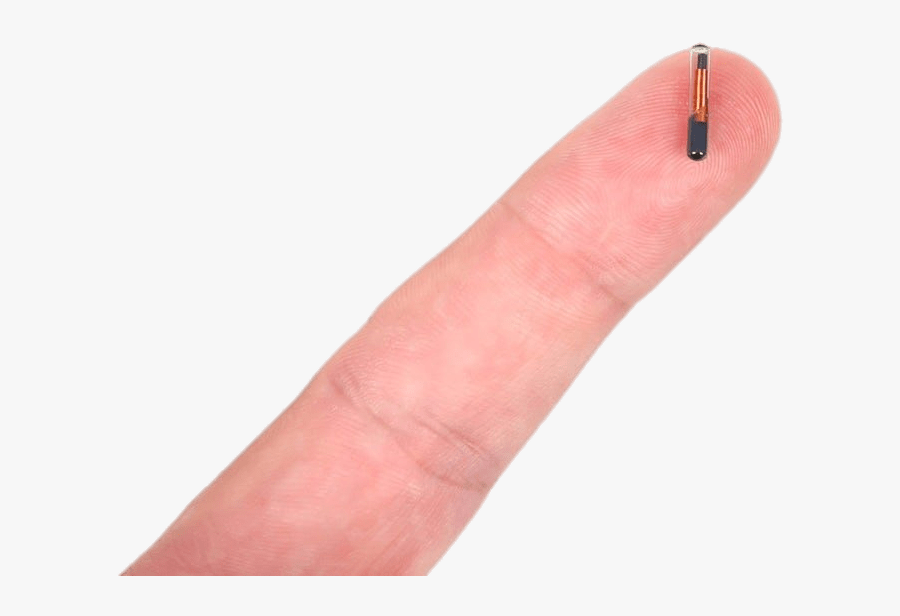 Microchip Implant On Fingertip - Microchip Implant, Transparent Clipart