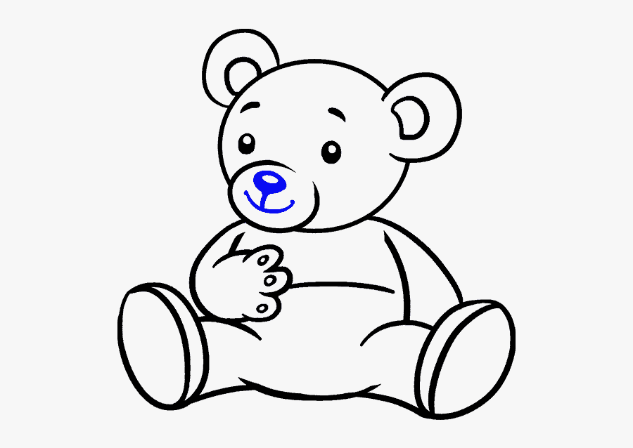 Drawing Toon Cartoons Transparent Png Clipart Free - Drawing Of A Cartoon Bear, Transparent Clipart