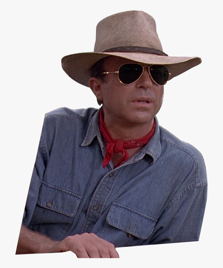 Sam Jurassic Grant Neill Nedry Park Youtube Clipart - Jurassic Park Doctor Alan Grant, Transparent Clipart