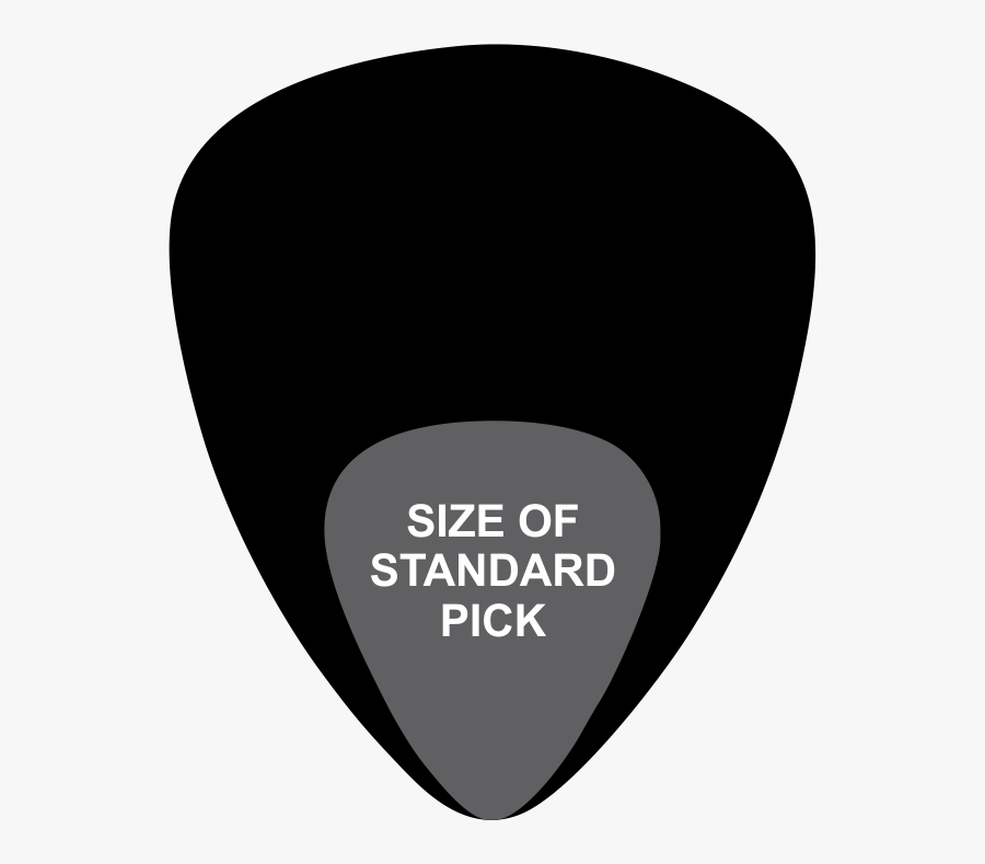 Guitar Pick Real Size, Transparent Clipart