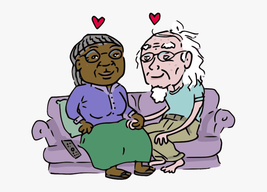Free To Use Public Domain Couple Clip Art - Old Husband And Wife Jokes, Transparent Clipart