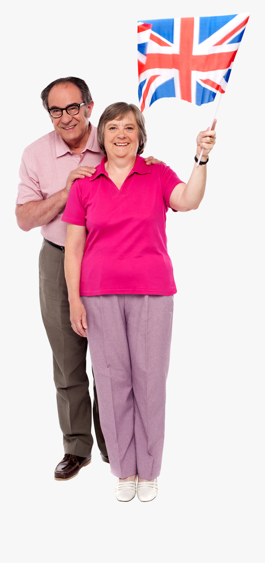 Transparent Old Couple Clipart - Standing, Transparent Clipart