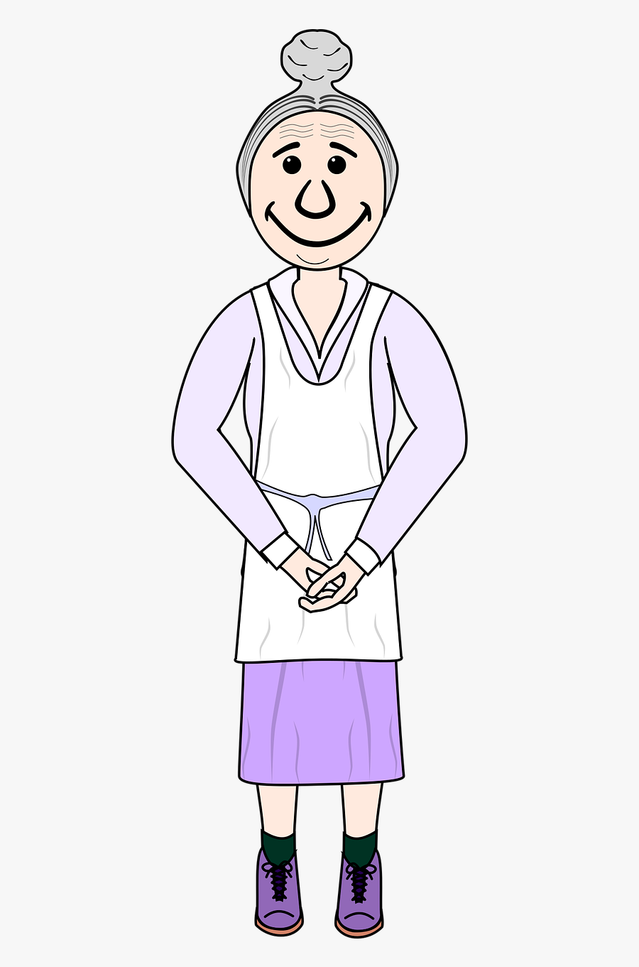 Transparent Human Arm Png - Old Couple Clipart Transparent, Transparent Clipart