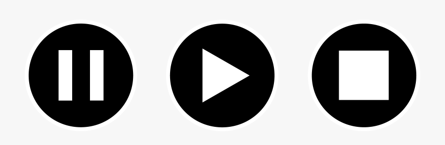 Recording - Clipart - Play Pause Button Png, Transparent Clipart