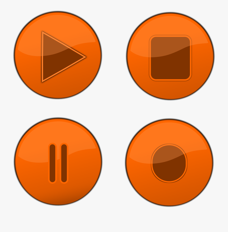 Audio Clipart Audio Recording - Play Pause Stop Button Png, Transparent Clipart