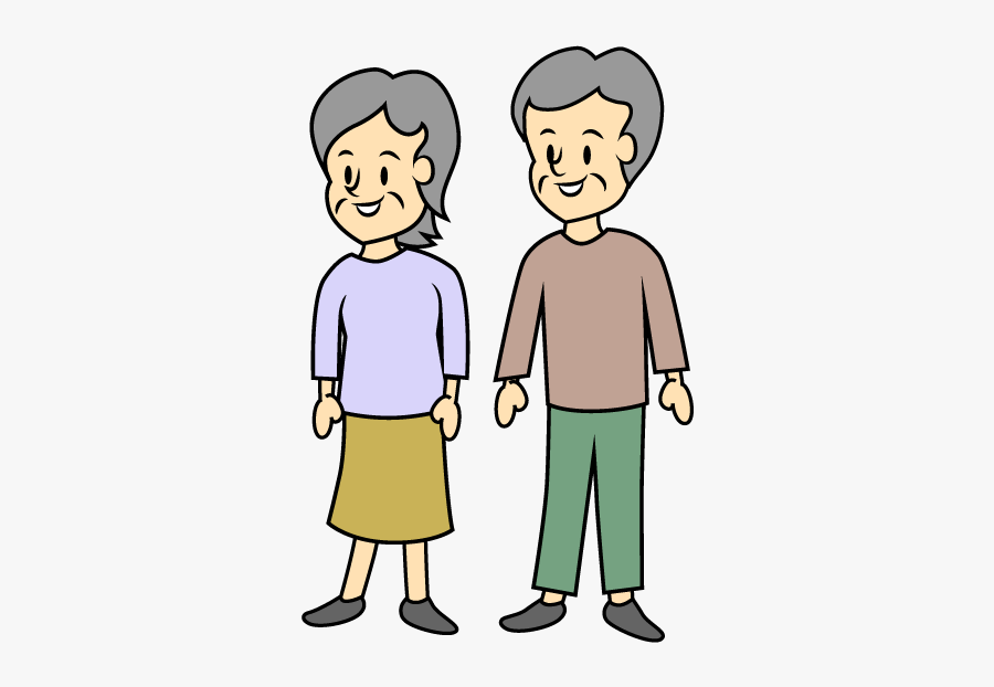 Free Older Couple Image, Transparent Clipart