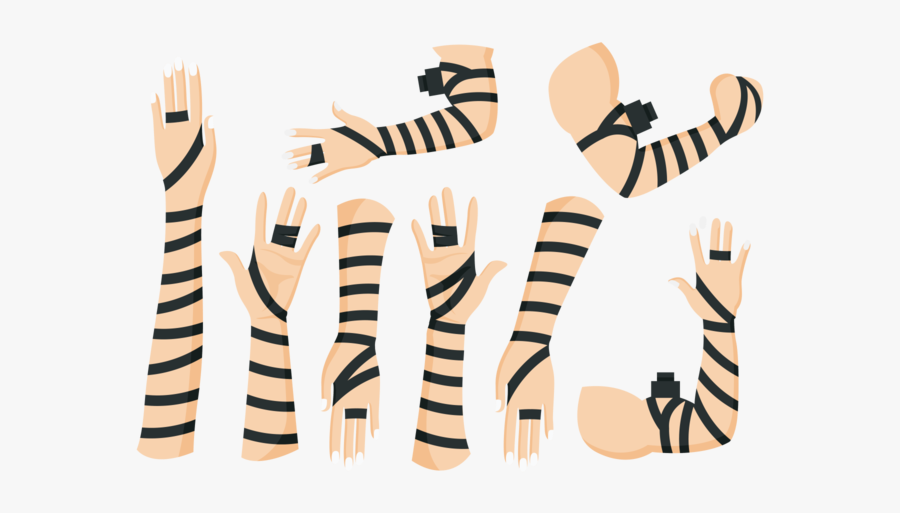 Black Leather Tefillin Hands - Rabbi Hand With Leather, Transparent Clipart