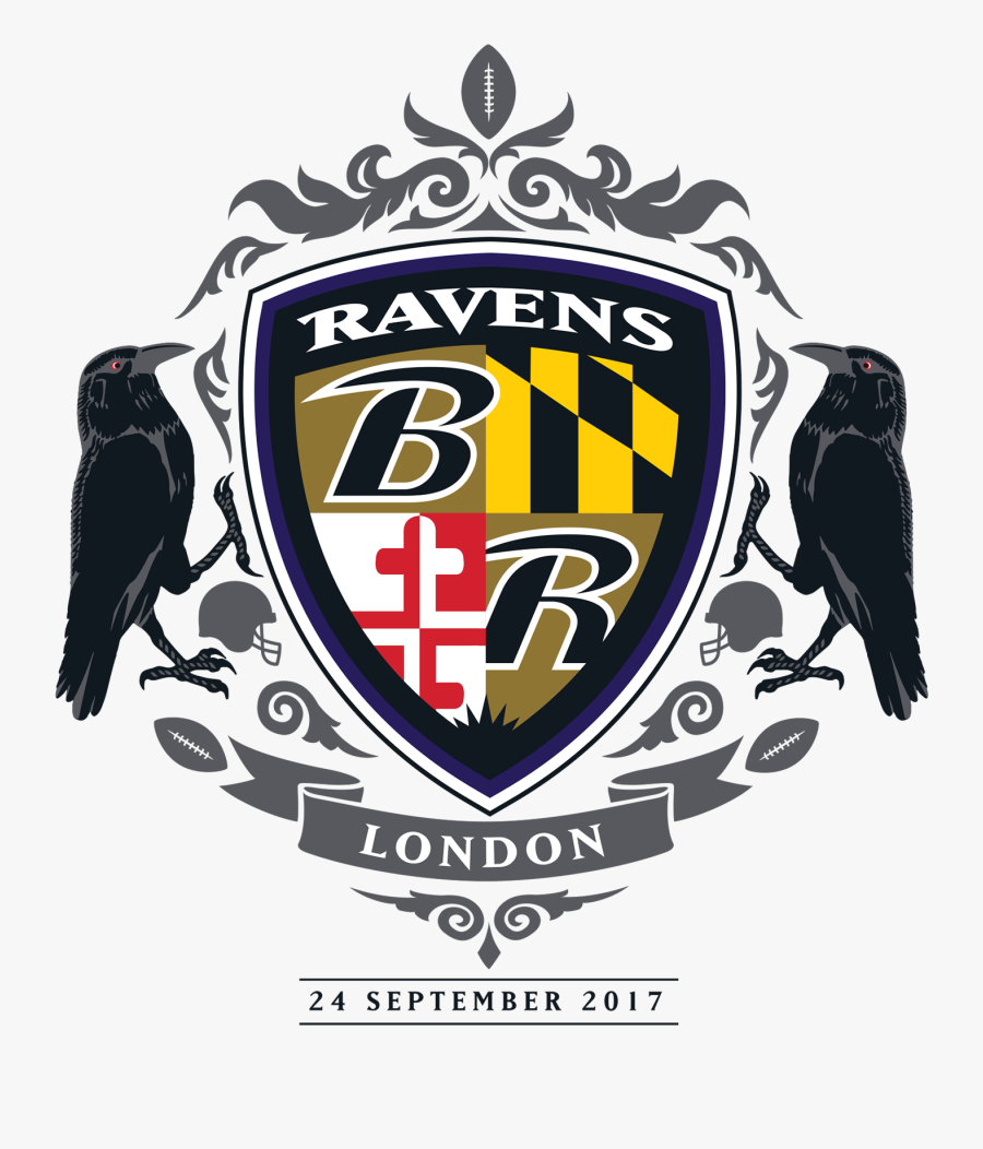 Transparent September Season Clipart - Baltimore Ravens Shield Logo, Transparent Clipart