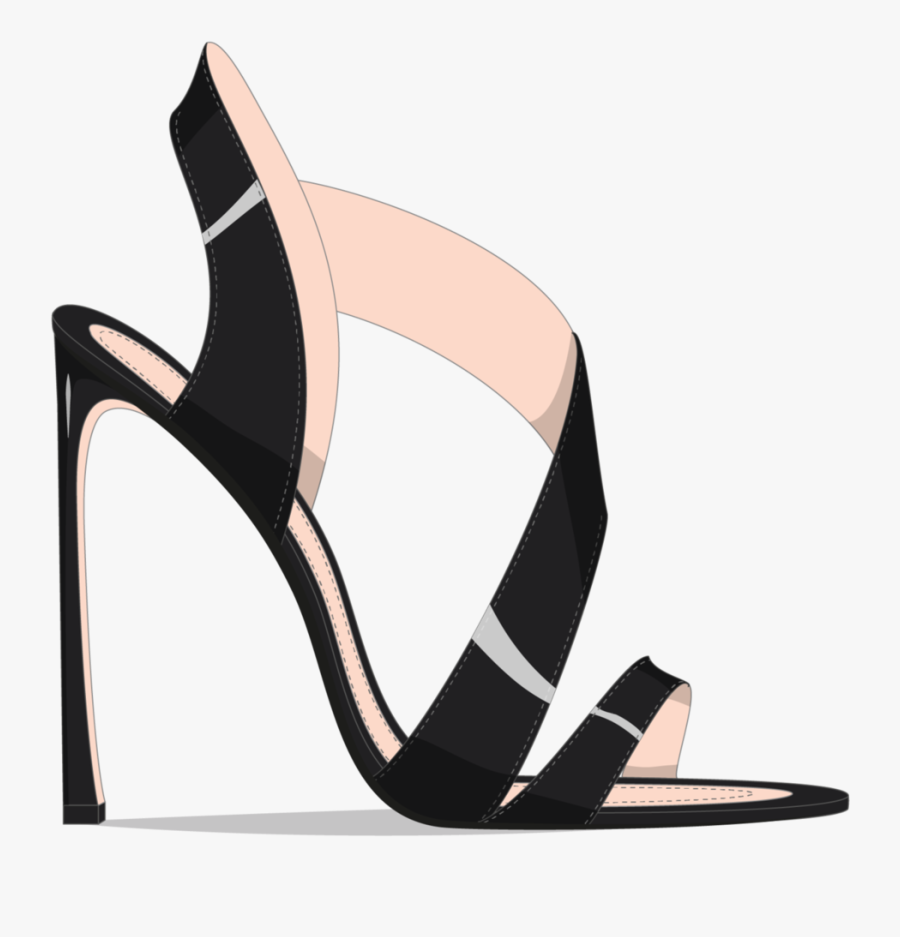 Transparent Heel Clipart - Slide Sandal, Transparent Clipart