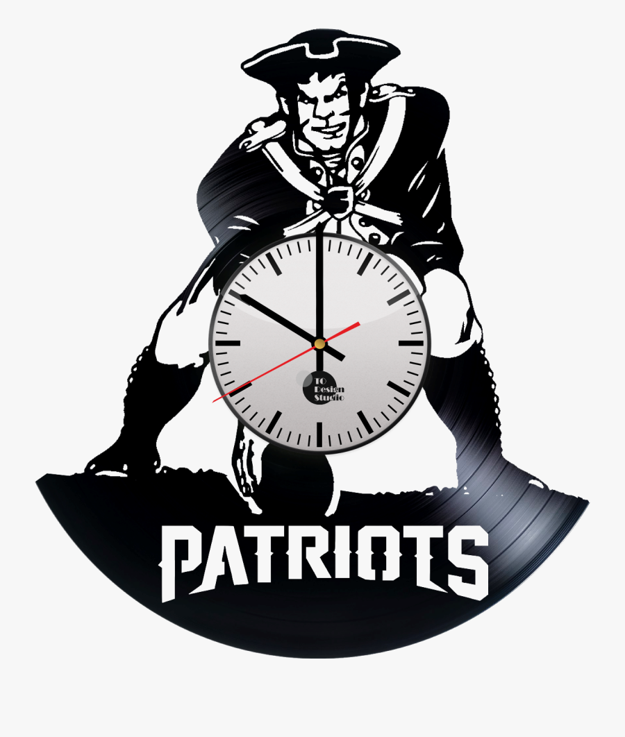 New England Patriots Jersey Handmade Vinyl Record Wall - New England Patriots, Transparent Clipart
