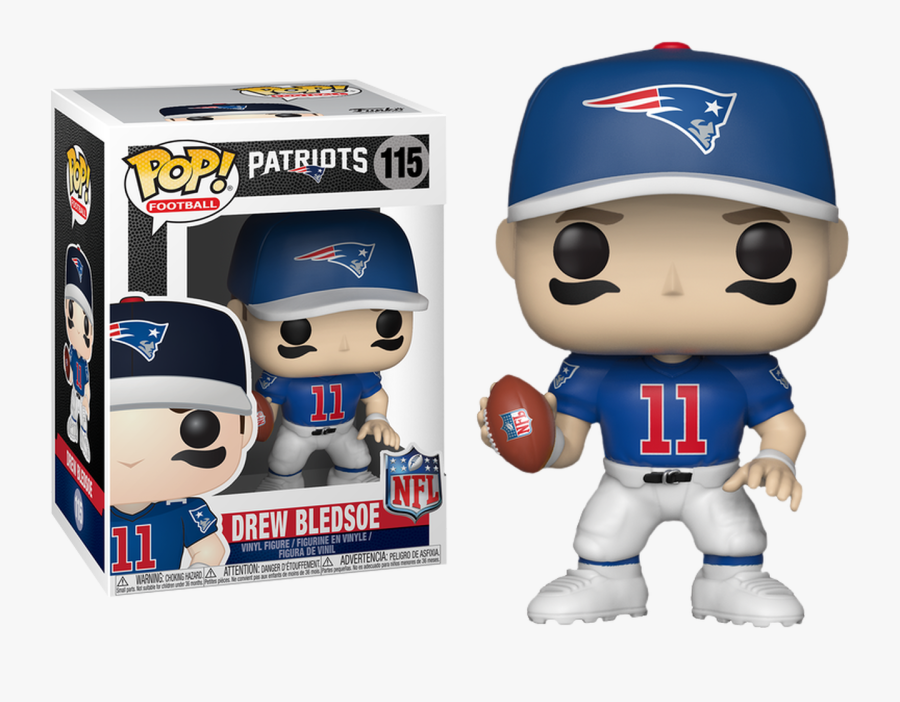 Drew Bledsoe New England Patriots Legends Pop Vinyl, Transparent Clipart