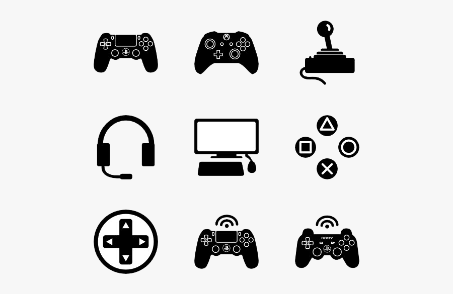 Video Game Png Free Download - Video Game Controller Icons, Transparent Clipart