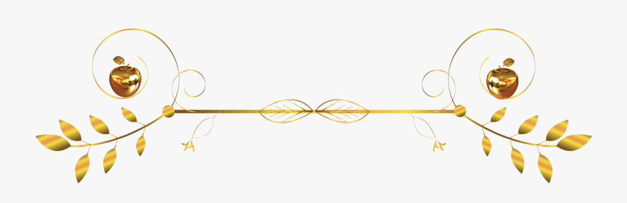 Transparent Dividers Png - Gold Text Dividers Png, Transparent Clipart