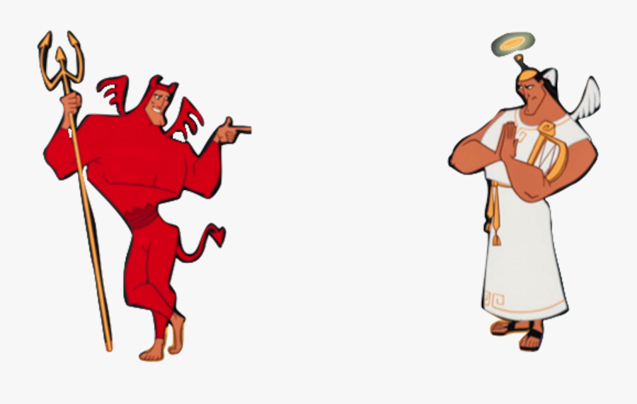 Kronk Shoulder Angel Portable Network Graphics Devil - Ангел И Демон Пнг, Transparent Clipart