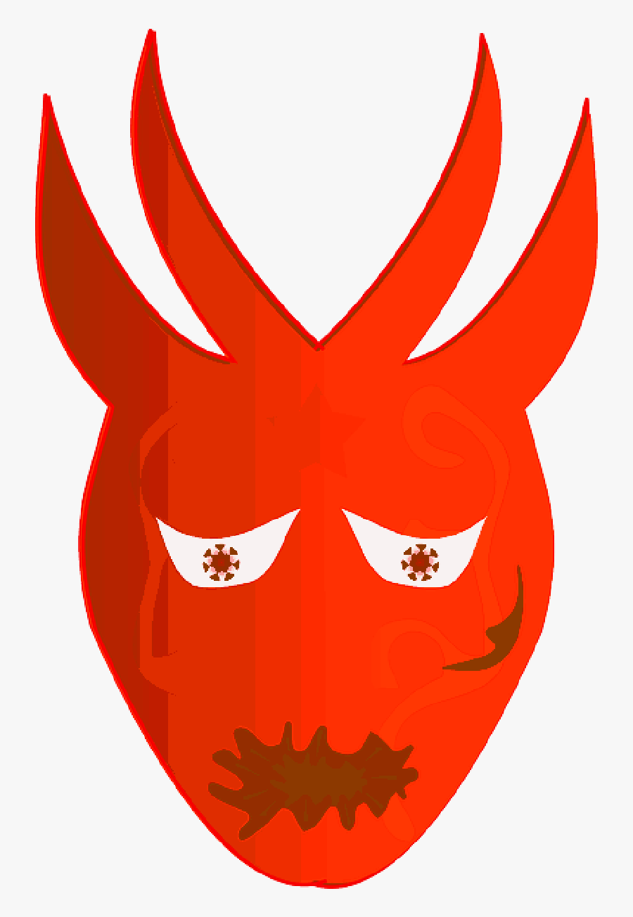 Devil, Mask, Monster, Horns, Lucifer, Demon, Hell - Devil, Transparent Clipart