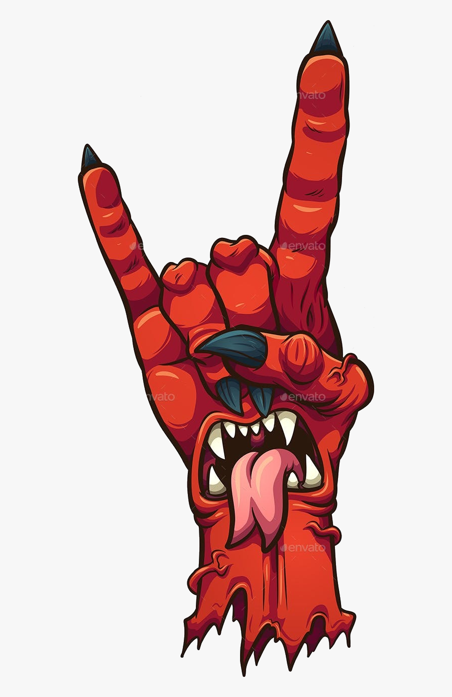 Transparent Devil Horns Png - Horns Logo Devil Hand, Transparent Clipart