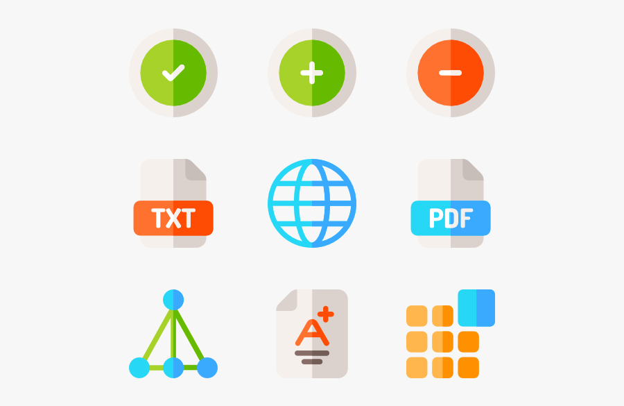Online Learning - Score Icons, Transparent Clipart