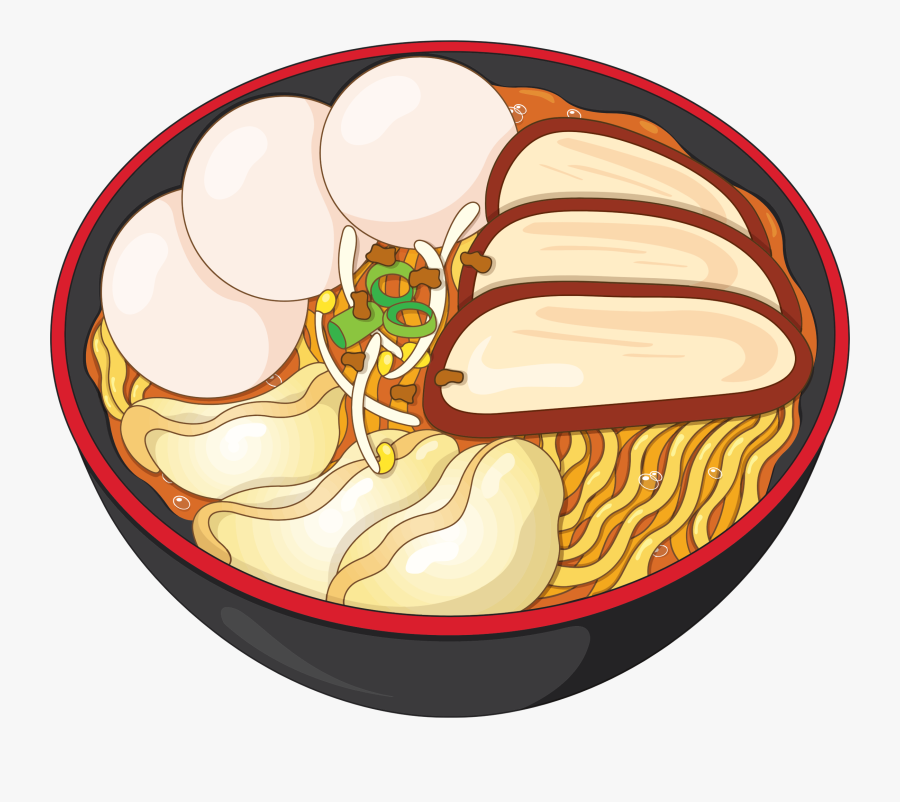 Bowl Of Big Image - Ramen, Transparent Clipart