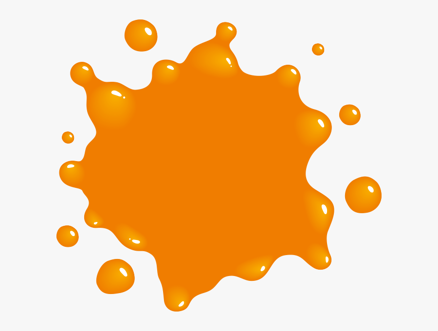 Orange Splat - Splanter Orange Clipart Transparent, Transparent Clipart