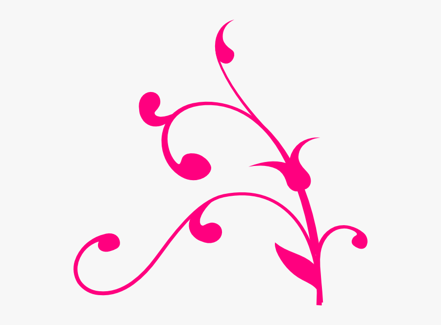 Pink - Swirls - Clipart - Tree Branch Clip Art, Transparent Clipart