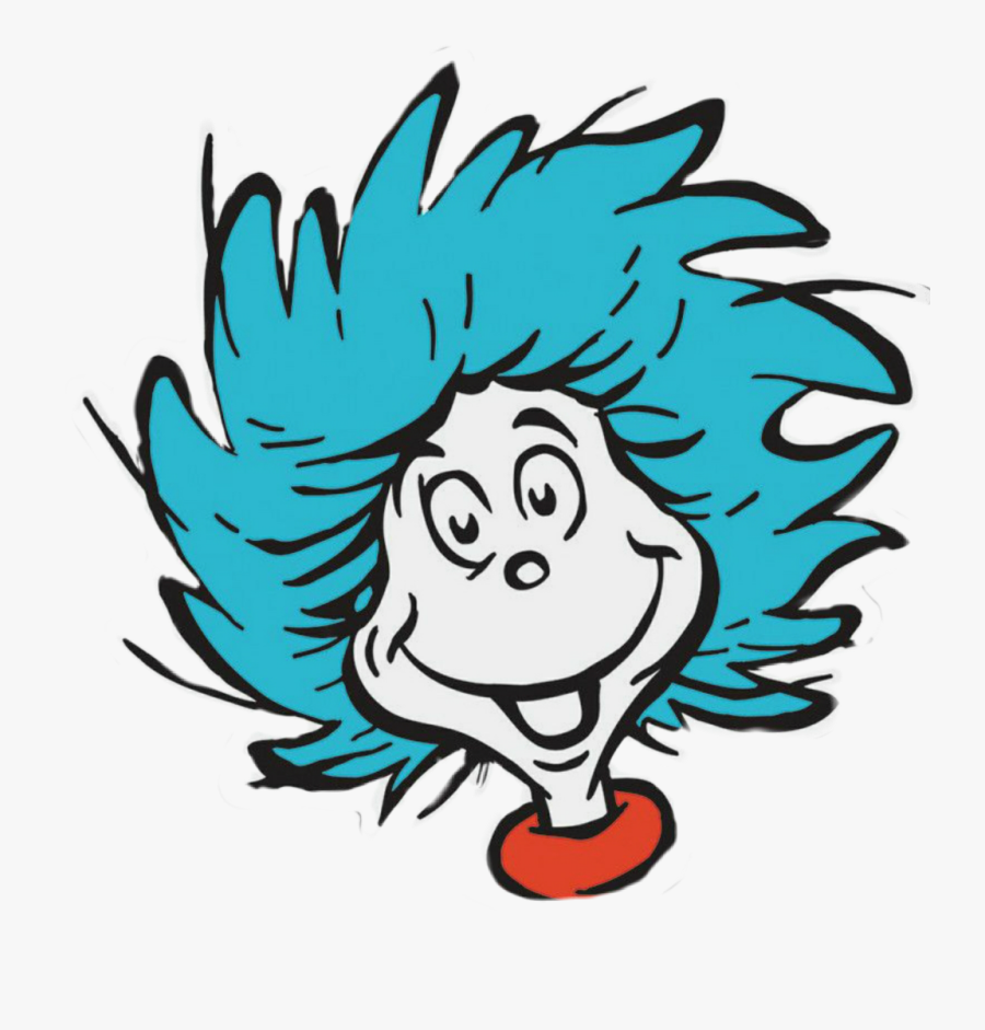 #thing1 #thing2 #seuss - Thing 1 And Thing 2 Face, Transparent Clipart