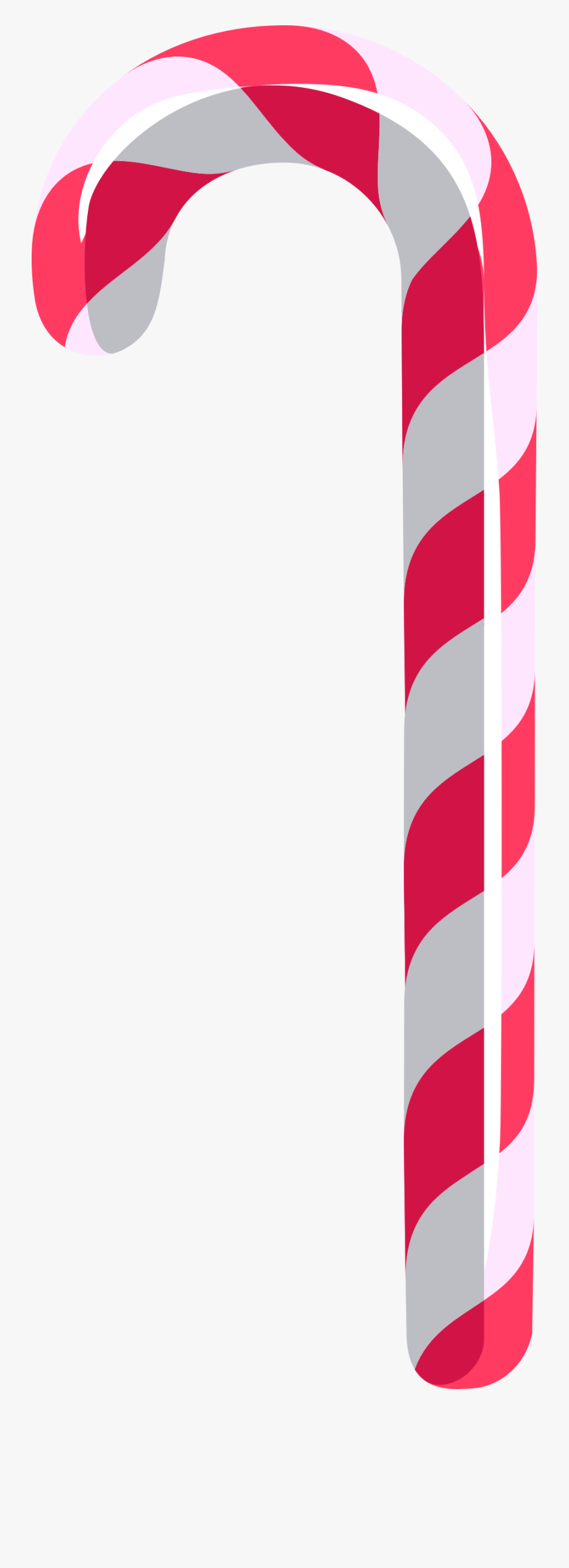 Pink Clipart Candy Cane - Baston De Caramelo Dibujo, Transparent Clipart