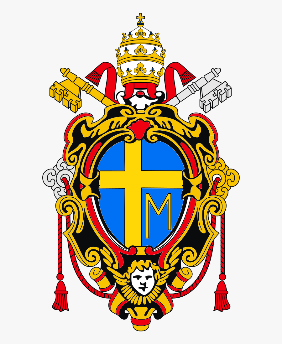 Transparent Pope Clipart - Pope Benedict Xvi Crest, Transparent Clipart