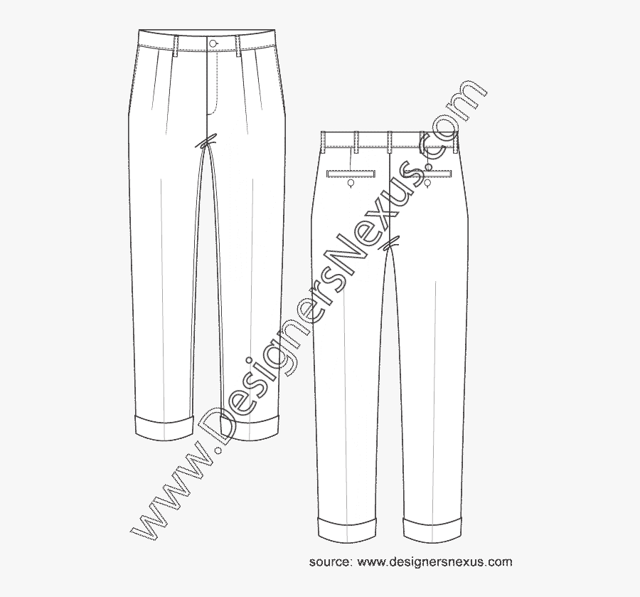 Dress Shirt Clipart Flat Sketch Men"s - Pattern, Transparent Clipart