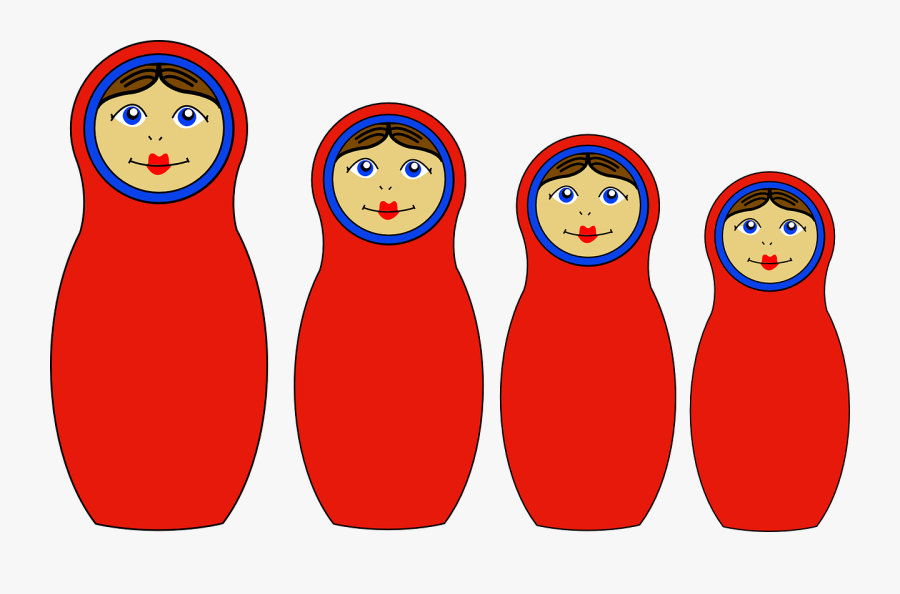 Matryoshka Doll Png - Male Nesting Doll Vector Png, Transparent Clipart