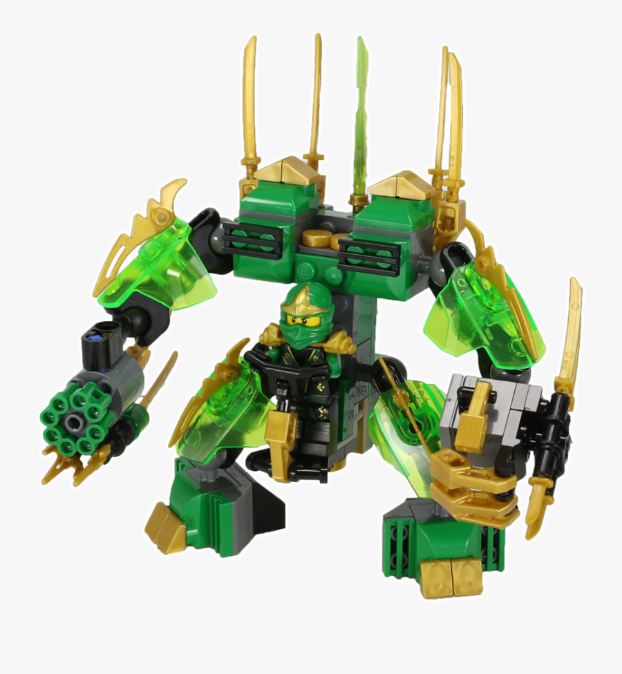 Lego Ninjago Green Ninja Robot , Png Download - Lego Ninjago Robot De Lloyd, Transparent Clipart