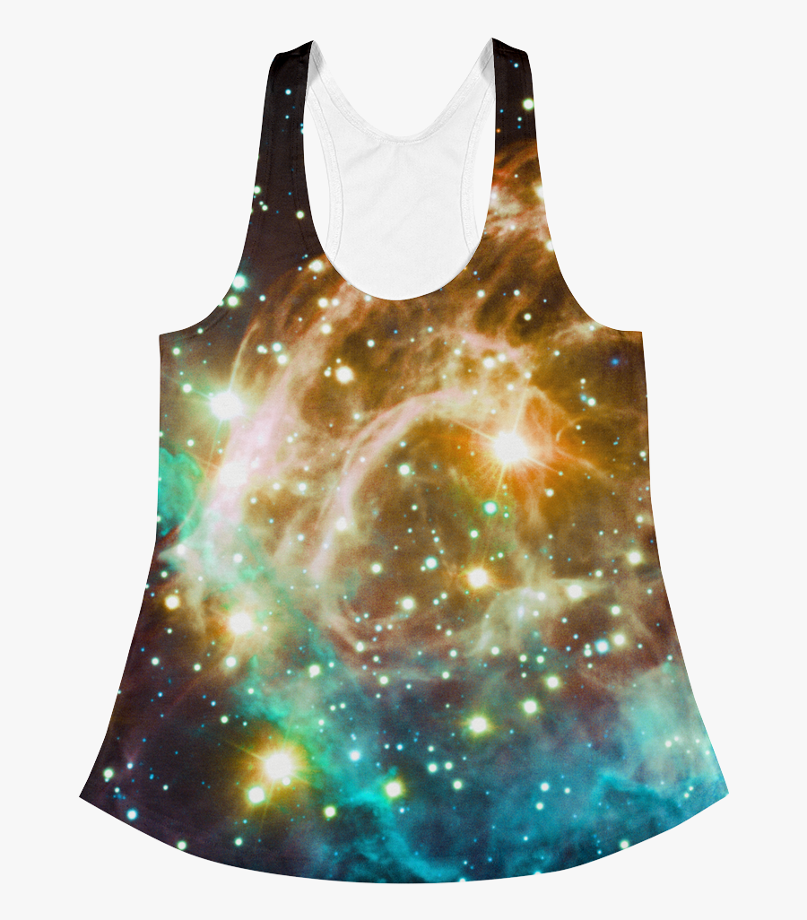 Galaxy, Nebula, And Star Cluster Shirts - Yellow And Turquoise Galaxy, Transparent Clipart