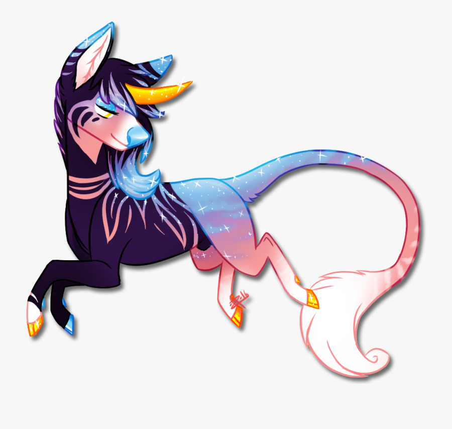 Transparent Nebula Png - Cat And Unicorn Dragon, Transparent Clipart