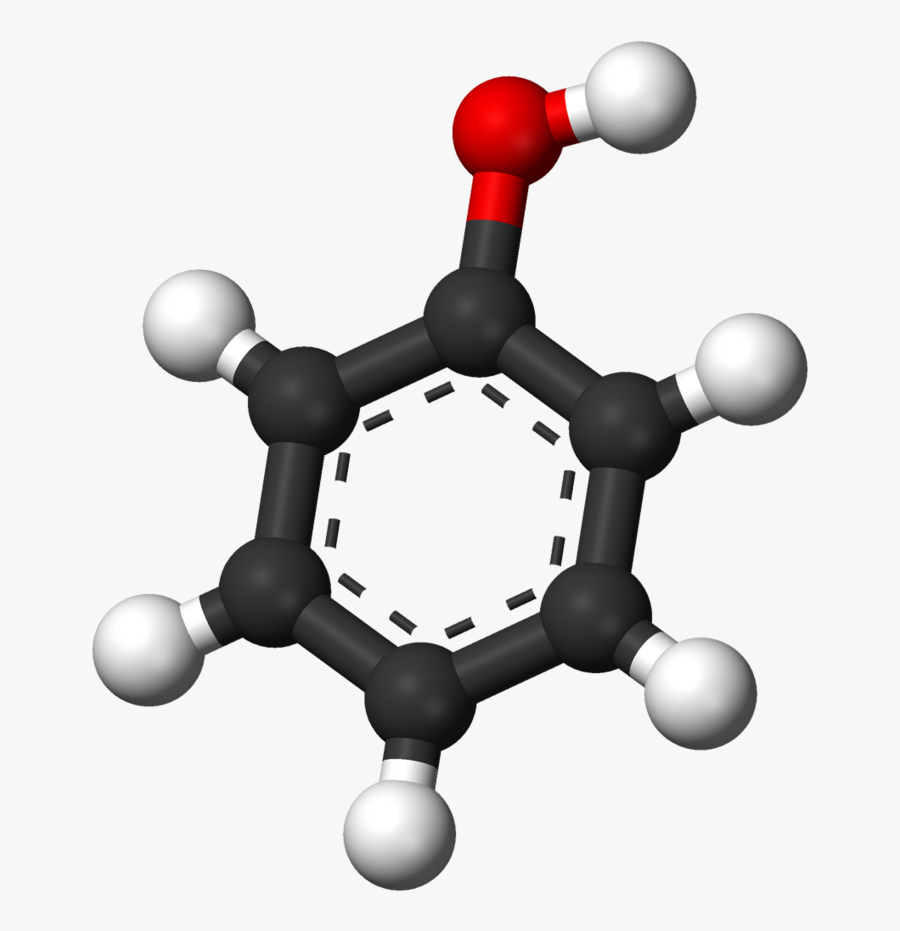 Transparent Smelling Chemicals Clipart - Phenol Molecule, Transparent Clipart