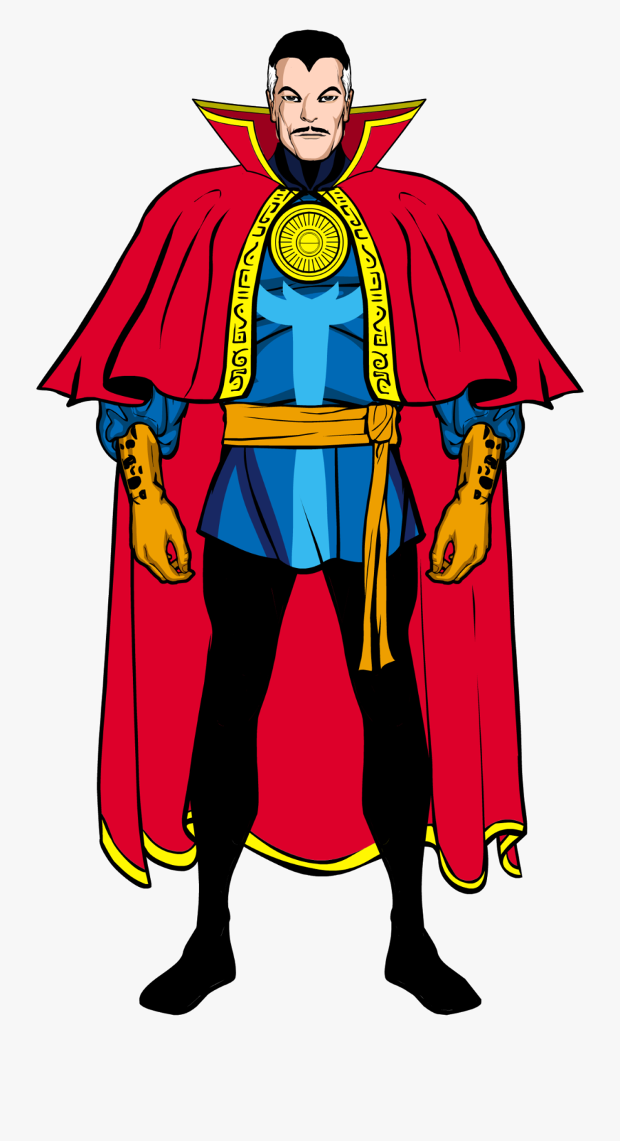 Doctor Clipart Superhero - Comic Dr Strange Standing, Transparent Clipart