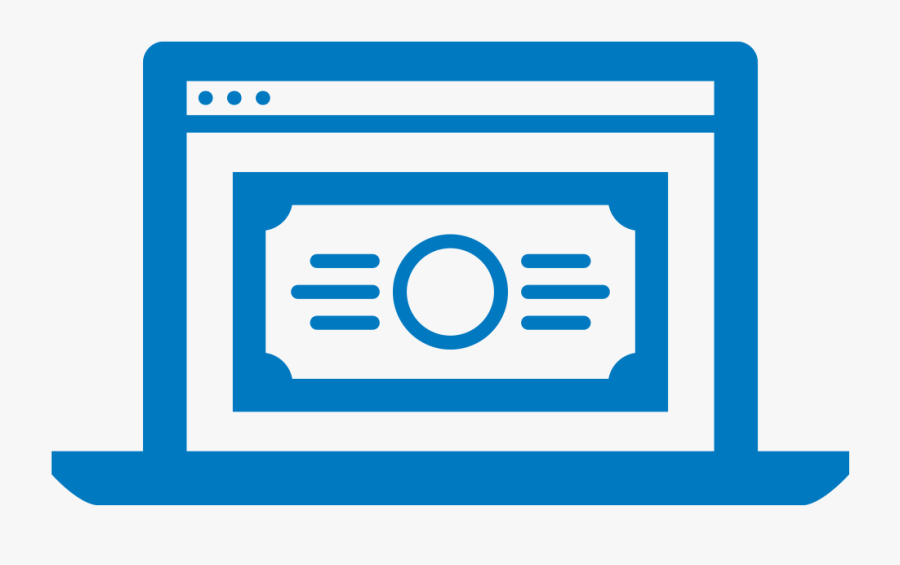 Icon For Online Banking With Billpay - Bank Bill Pay Clipart, Transparent Clipart