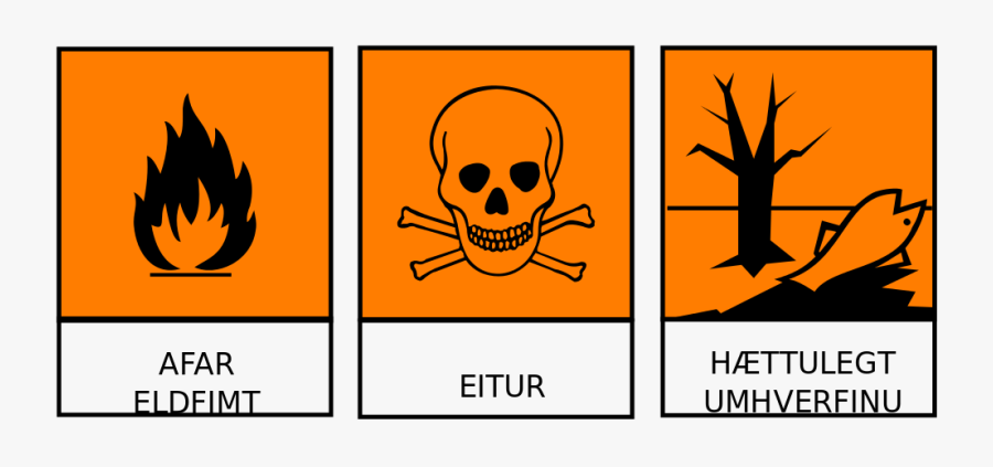 Phenol Hazard Symbol, Transparent Clipart
