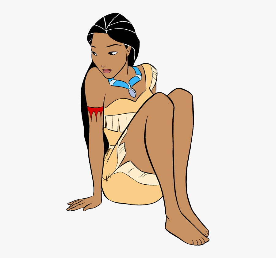 Pocahontas Sitting Png, Transparent Clipart