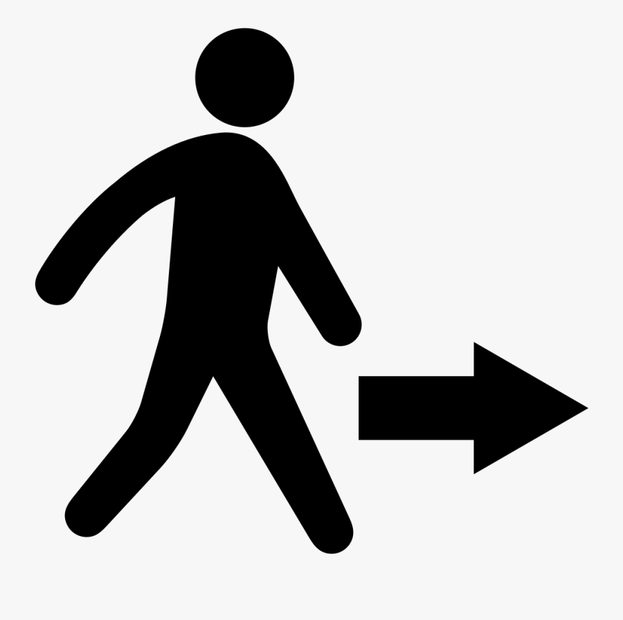 Man Walking Towards Right Direction Comments - Internally Displaced Person Icon, Transparent Clipart