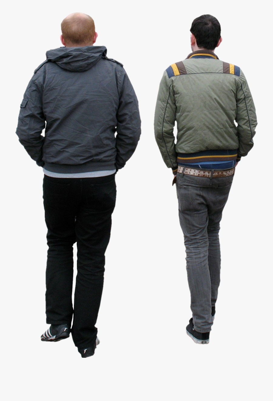 Black People Walking Away, Transparent Clipart