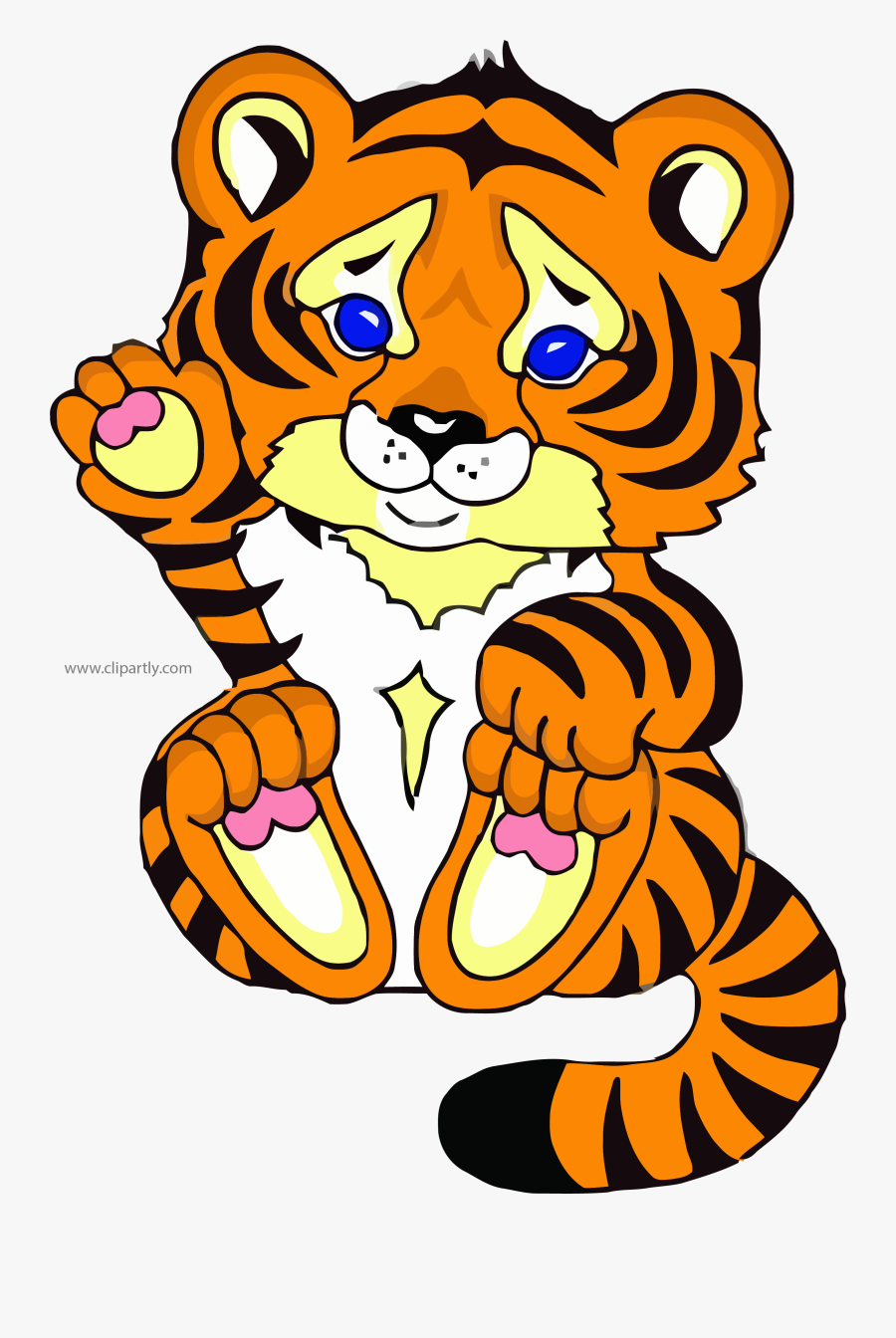 Hello Baby Tigger Cat Image Clipart Png - Cross Stitch Tiger, Transparent Clipart