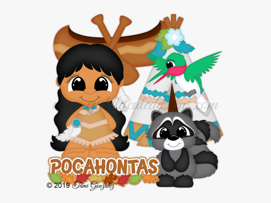 Princess Pocahontas - Cartoon, Transparent Clipart