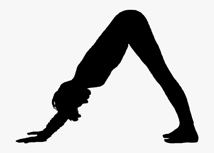 Silhouette Poses At Getdrawings - Downward Dog Pose Silhouette, Transparent Clipart
