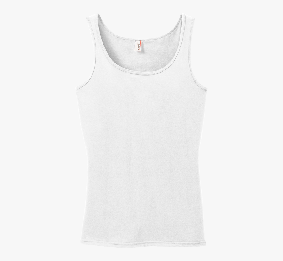 White - Active Tank, Transparent Clipart